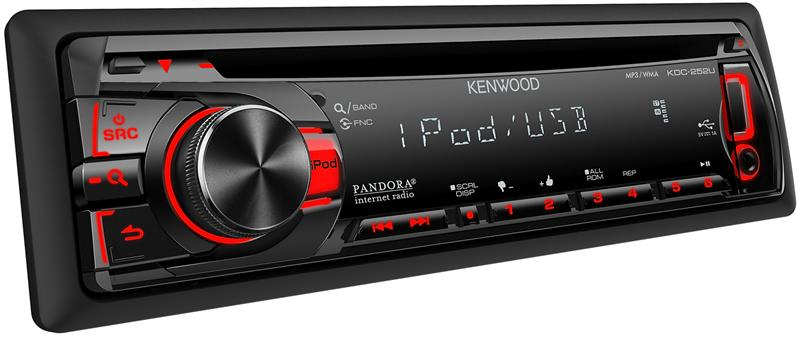 Kenwood KDC-252U car media receiver Black