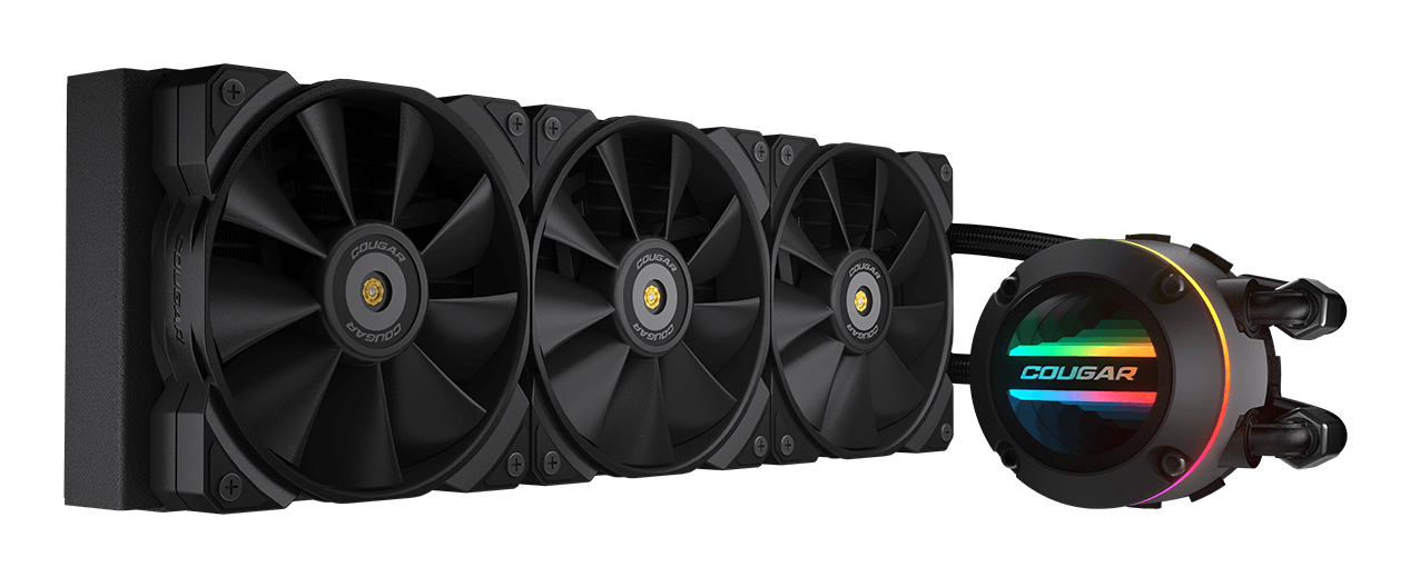 Enfriamiento Líquido COUGAR POSEIDON GT 360 - 3 Ventiladores - 3200 RPM - RGB - 3MAQS360.0001