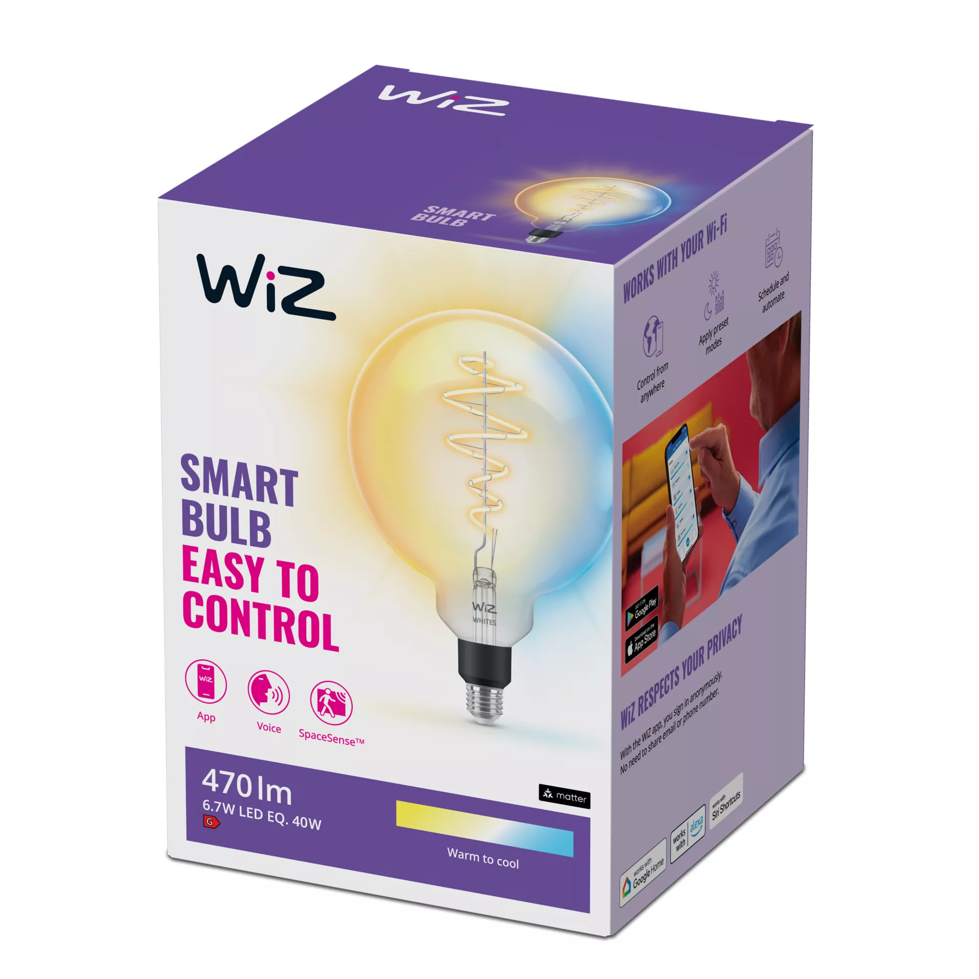 WiZ Filament Bulb Clear – image 4