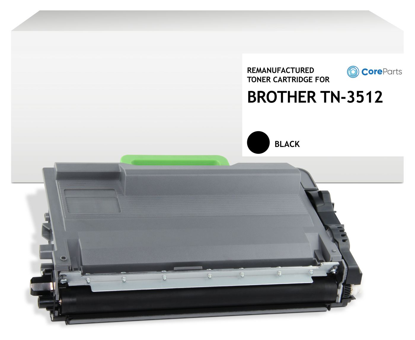 CoreParts QI-BR2074B خرطوشة حبر أسود متوافقة، 12000 صفحة، TN3512