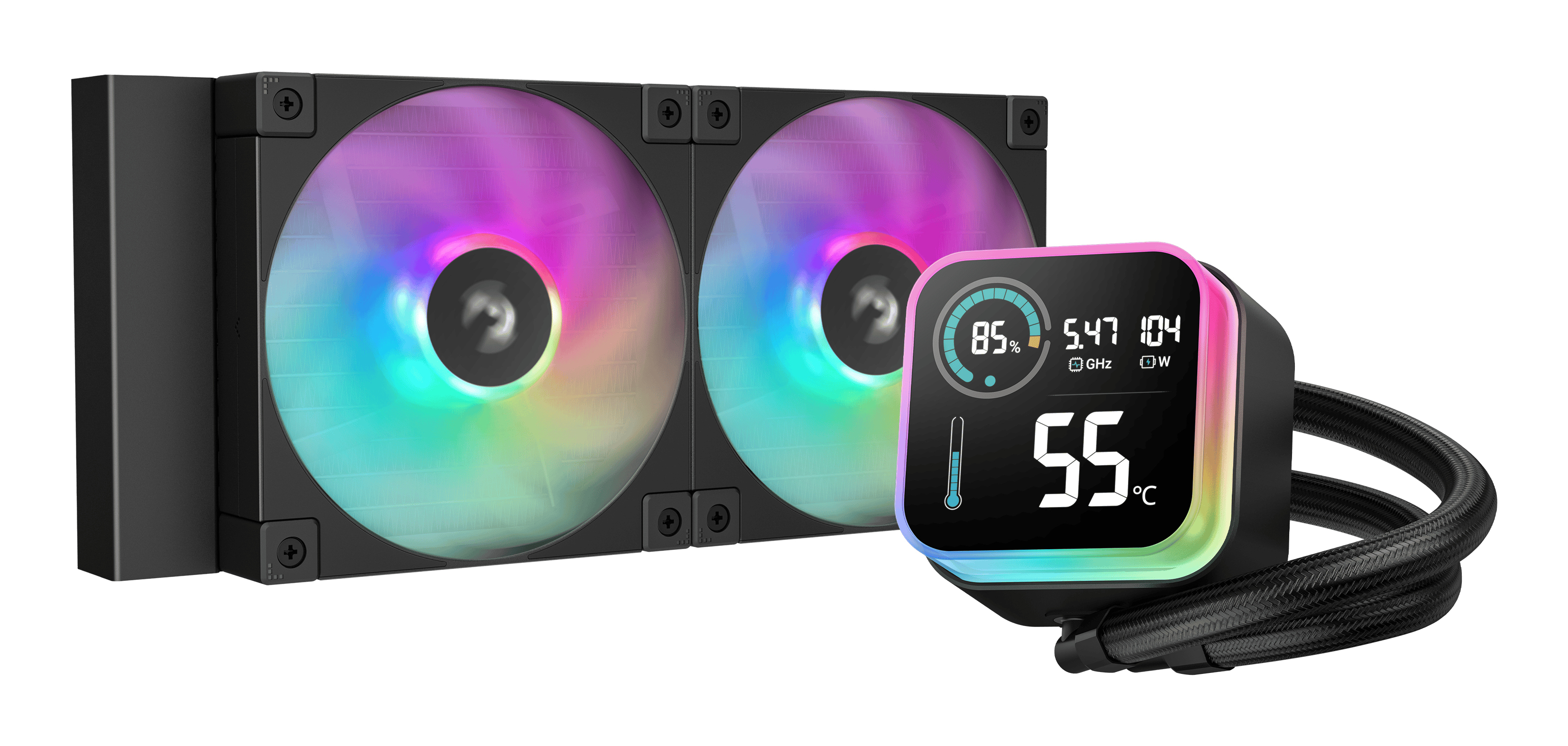 DeepCool LQ240 Processor Liquid cooling kit 12 cm Black 1 pc(s)