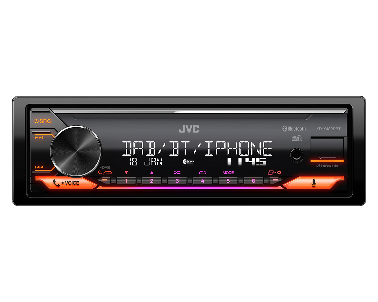 JVC KD-X482DBT Black – image 2