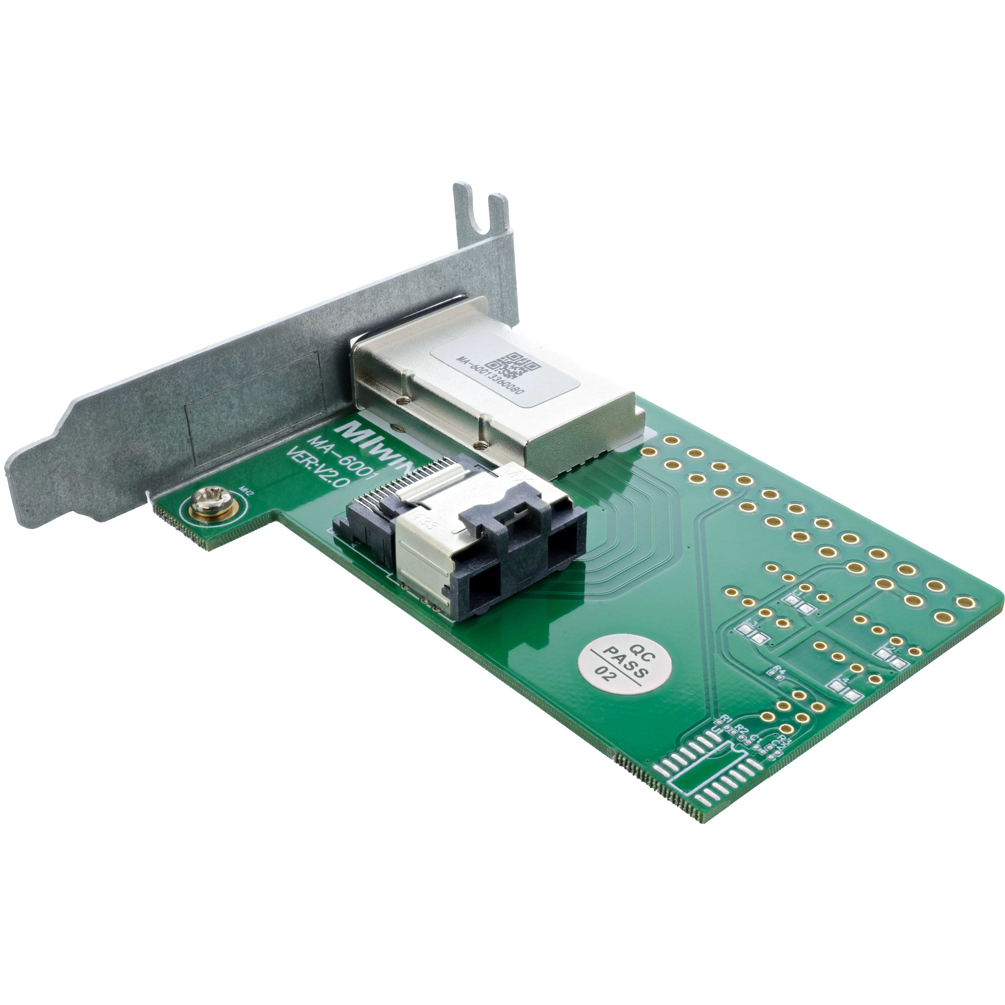 InLine SAS Low Profile Adapter Bracket external SFF-8088 / internal SFF-8087 – image 2