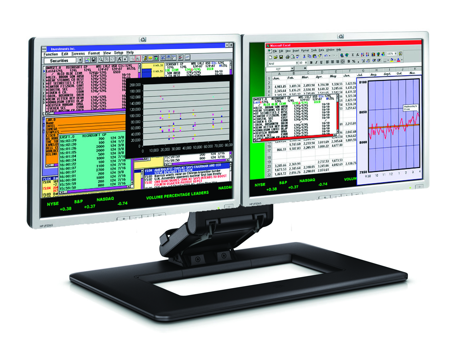 HP LP2065 20-inch LCD Monitor Bundle – image 2