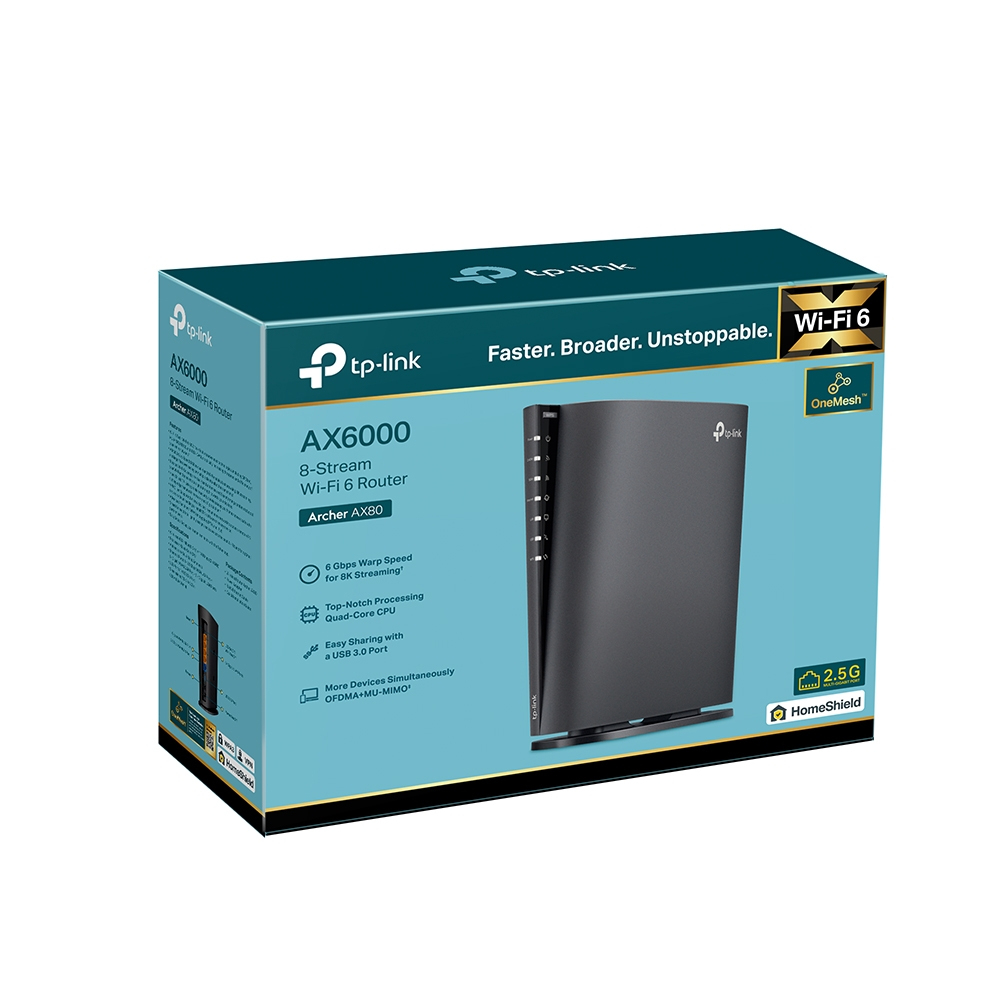 TP-Link Archer AX80 wireless router Gigabit Ethernet Dual-band (2.4 GHz – image 4