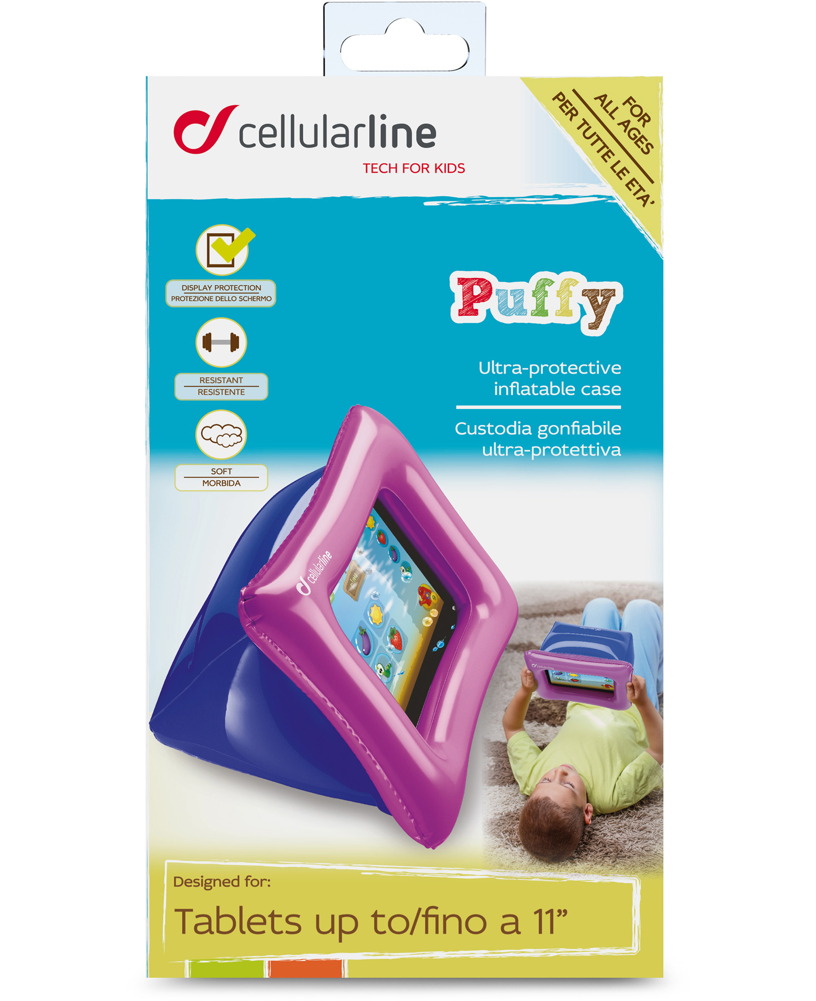 Cellularline Kidcase - Tablets Up To 11”, Yellow, Red – image 3
