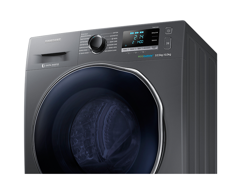 Samsung WD10J6410AX washer dryer Freestanding Front-load Stainless steel – image 5