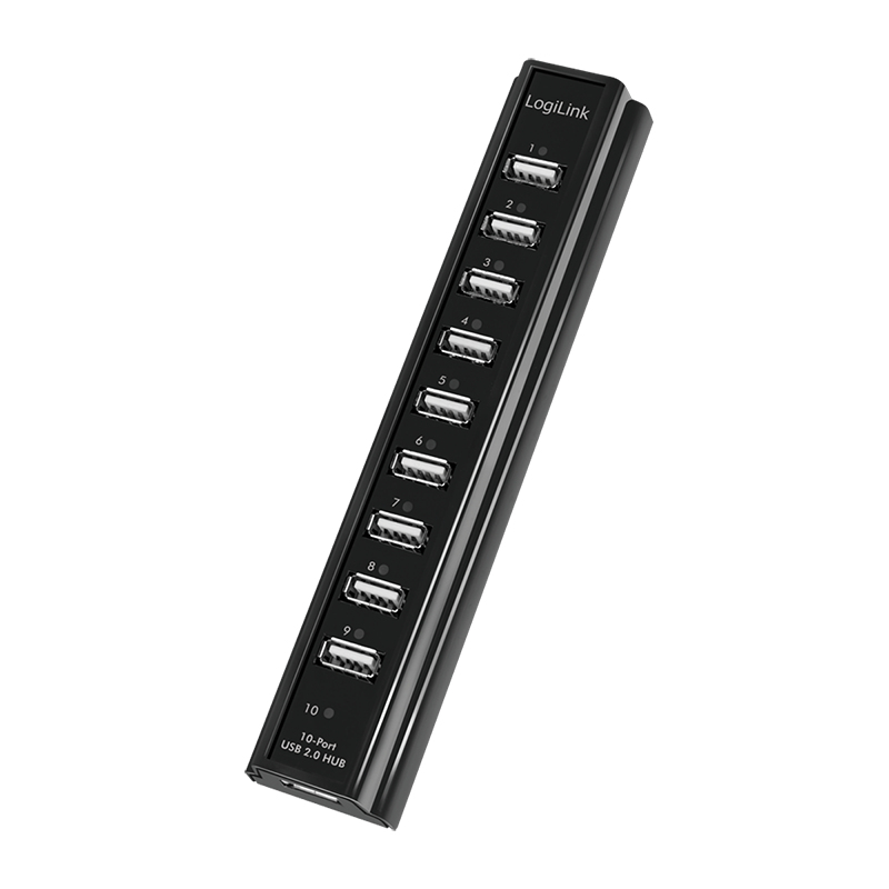 LogiLink UA0096 interface hub USB 2.0 480 Mbit/s Black – image 5
