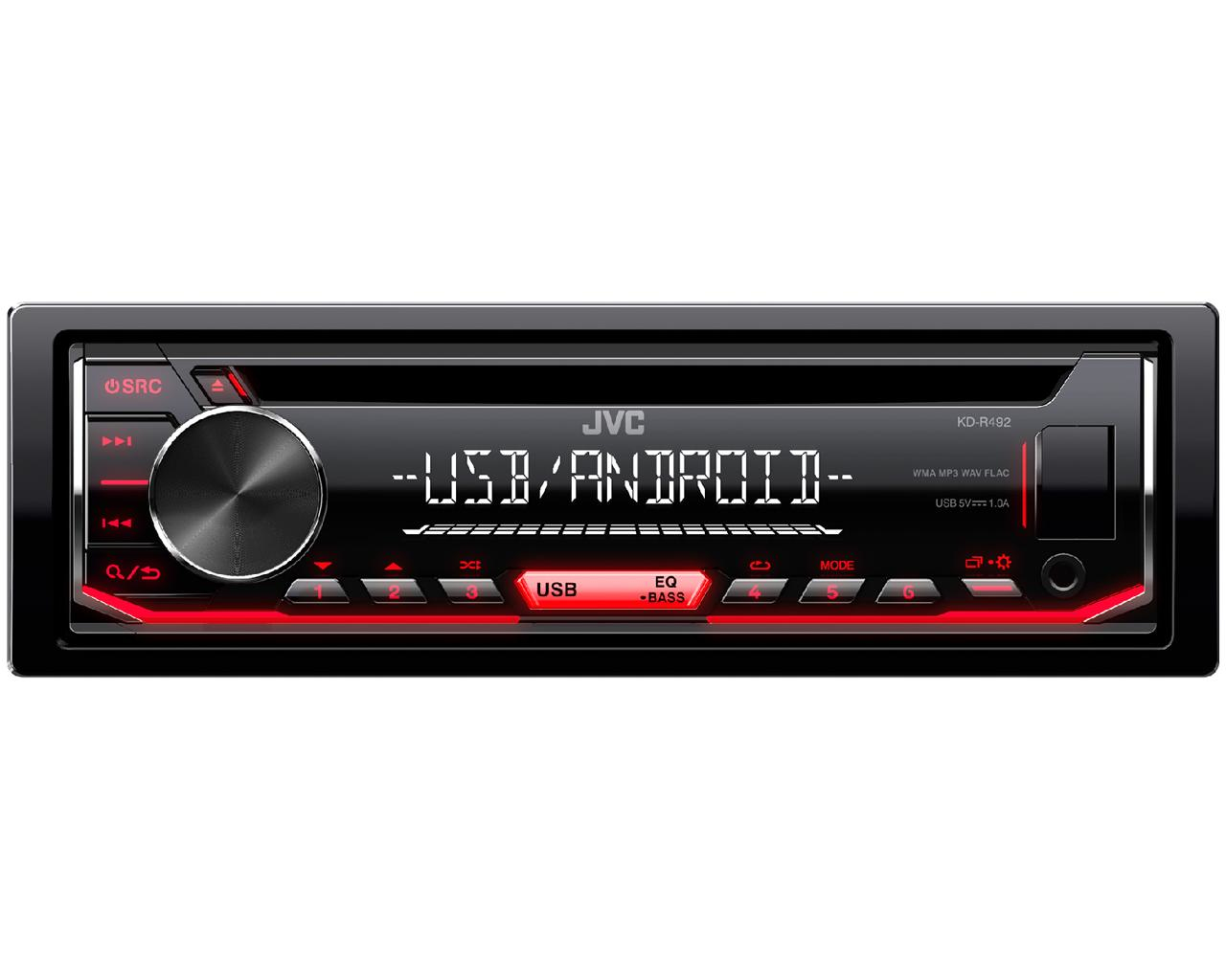 JVC KD-R492 car media receiver Black – image 1