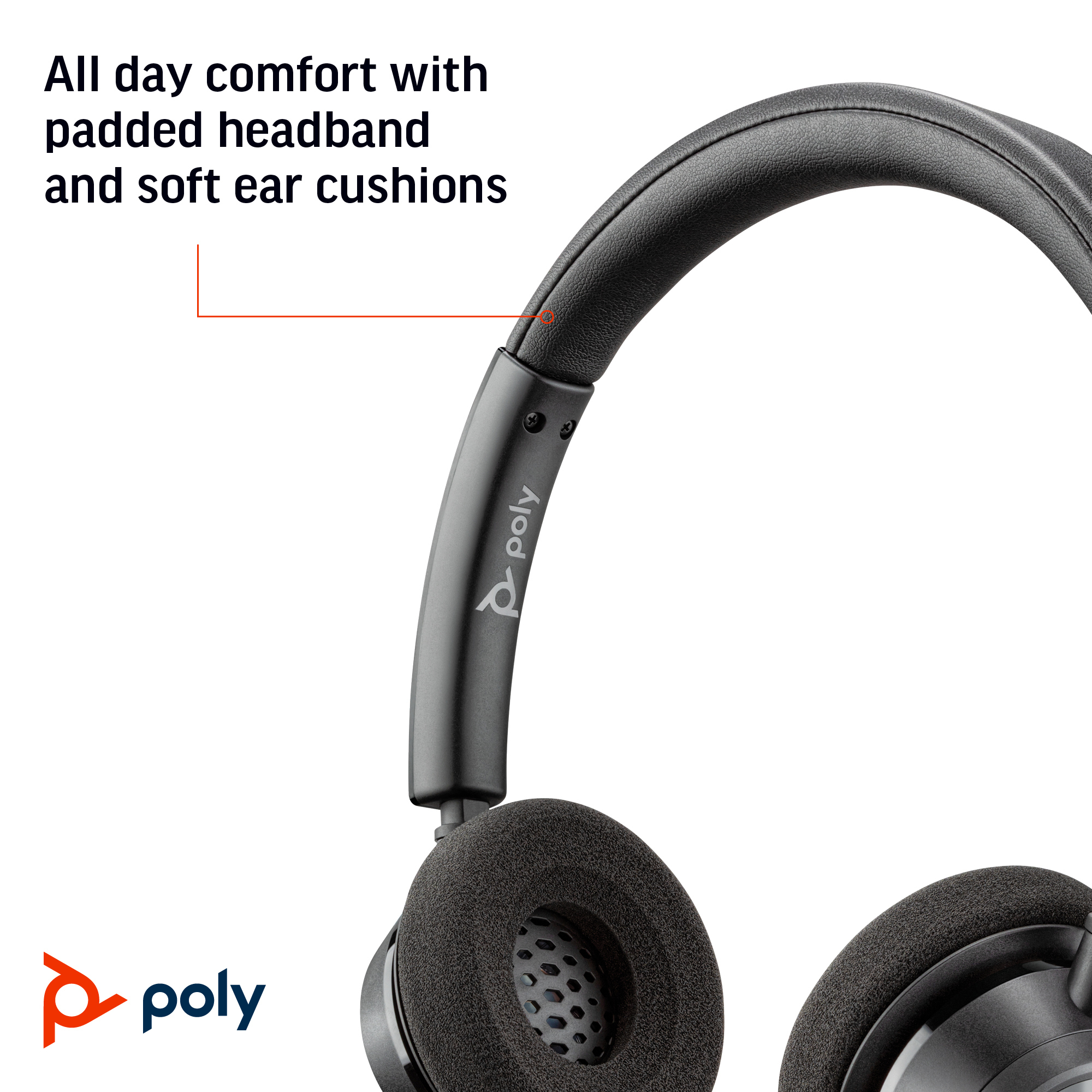 HP Poly Blackwire 3320 USB-A Headset – image 2
