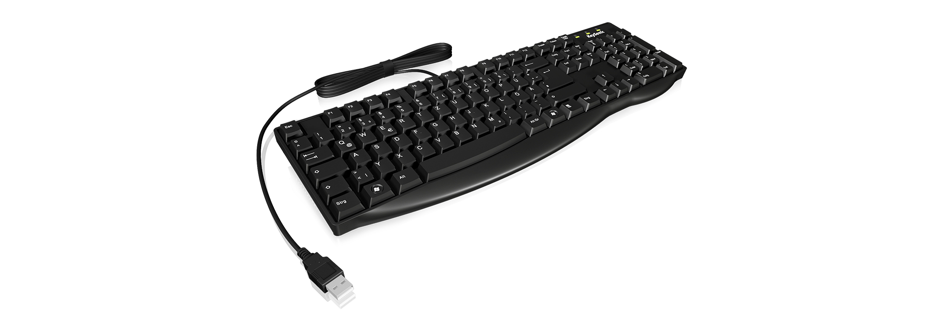 KeySonic KSK-8003UX keyboard Gaming USB QWERTY English Black – image 1