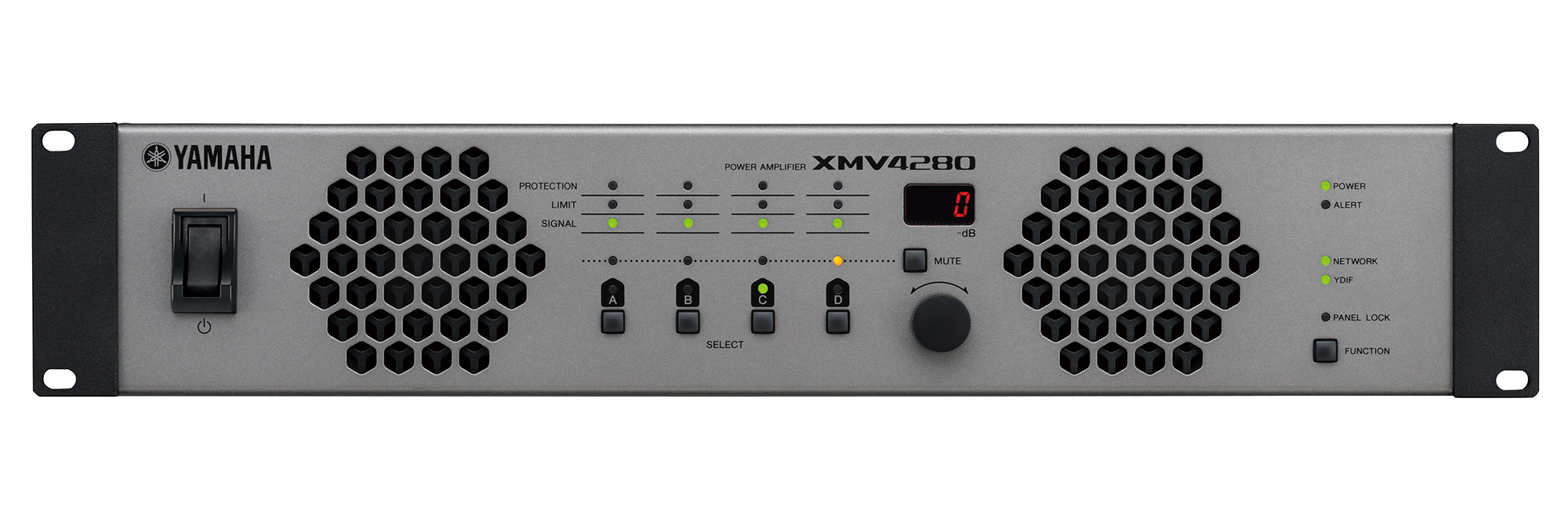 Yamaha XMV4280 audio amplifier Performance/stage Black, Grey