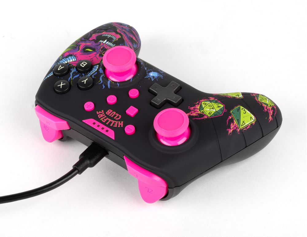 Konix 10009000011 Gaming Controller Black, Pink Gamepad Nintendo Switch