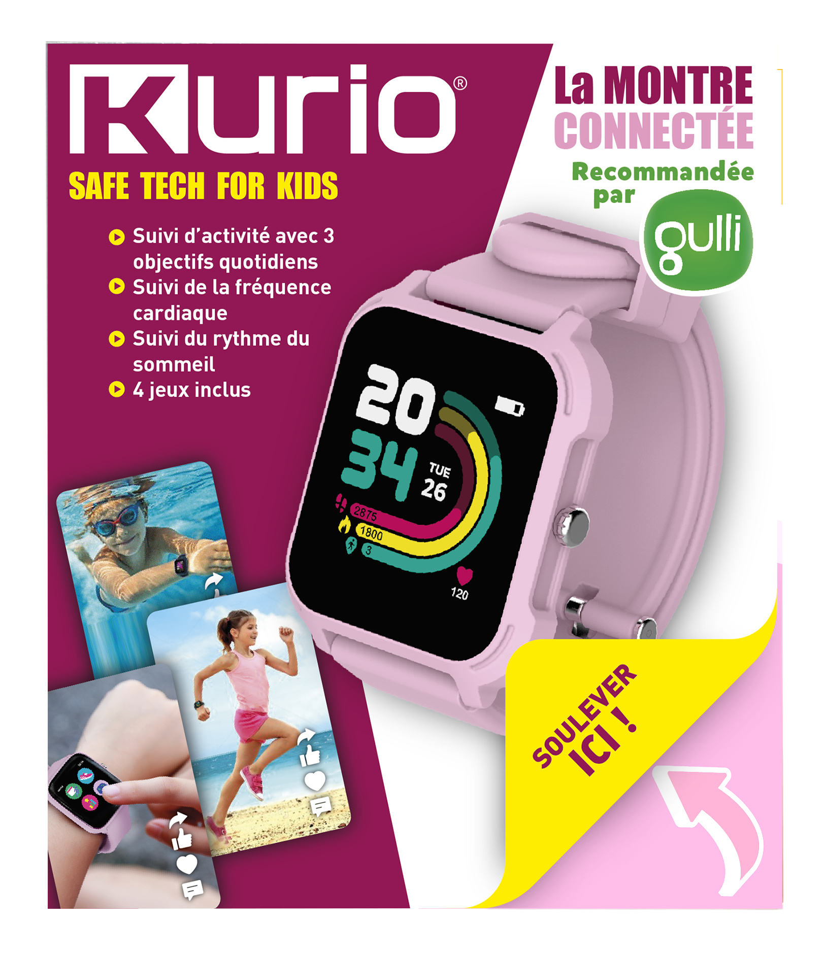 Kurio La montre connectée rose - Recommandée par Gulli – image 1
