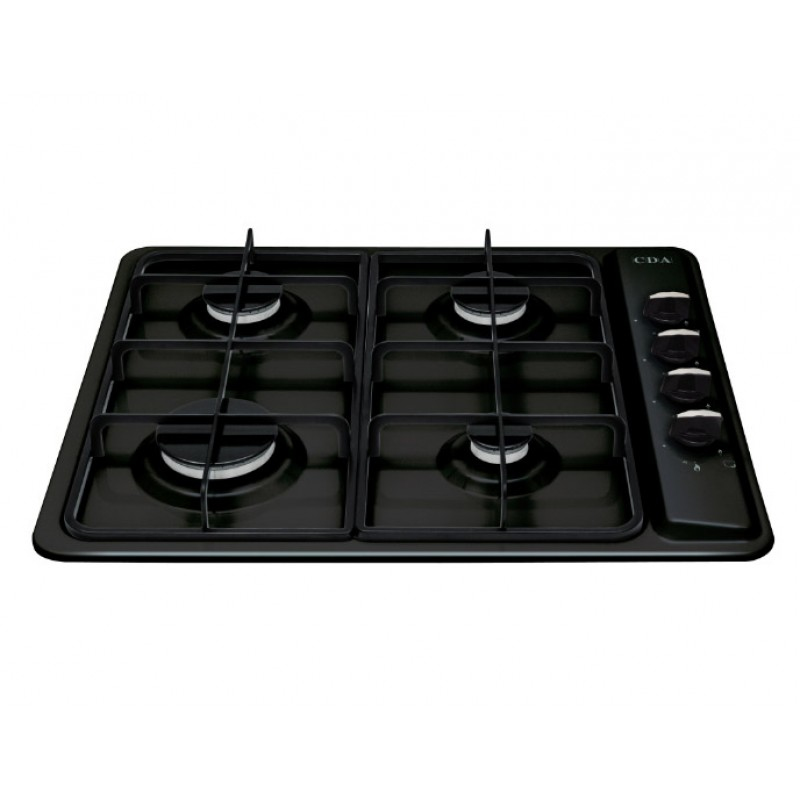 CDA HG6100BL hob Black Built-in Gas 4 zone(s)