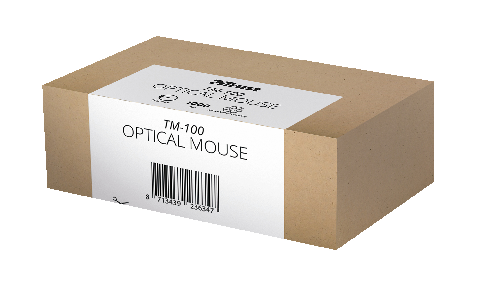 Trust TM-100 mouse Office Ambidextrous USB Type-A Optical 1000 DPI – image 5