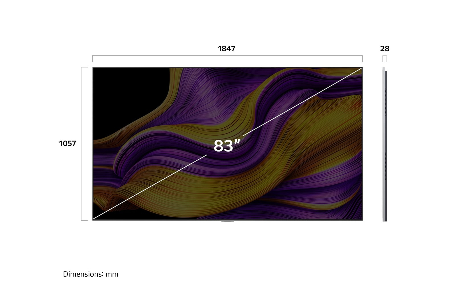LG OLED evo AI OLED83G55LW TV 2.11 m (83") 4K Ultra HD Smart TV Wi-Fi Silver – image 4