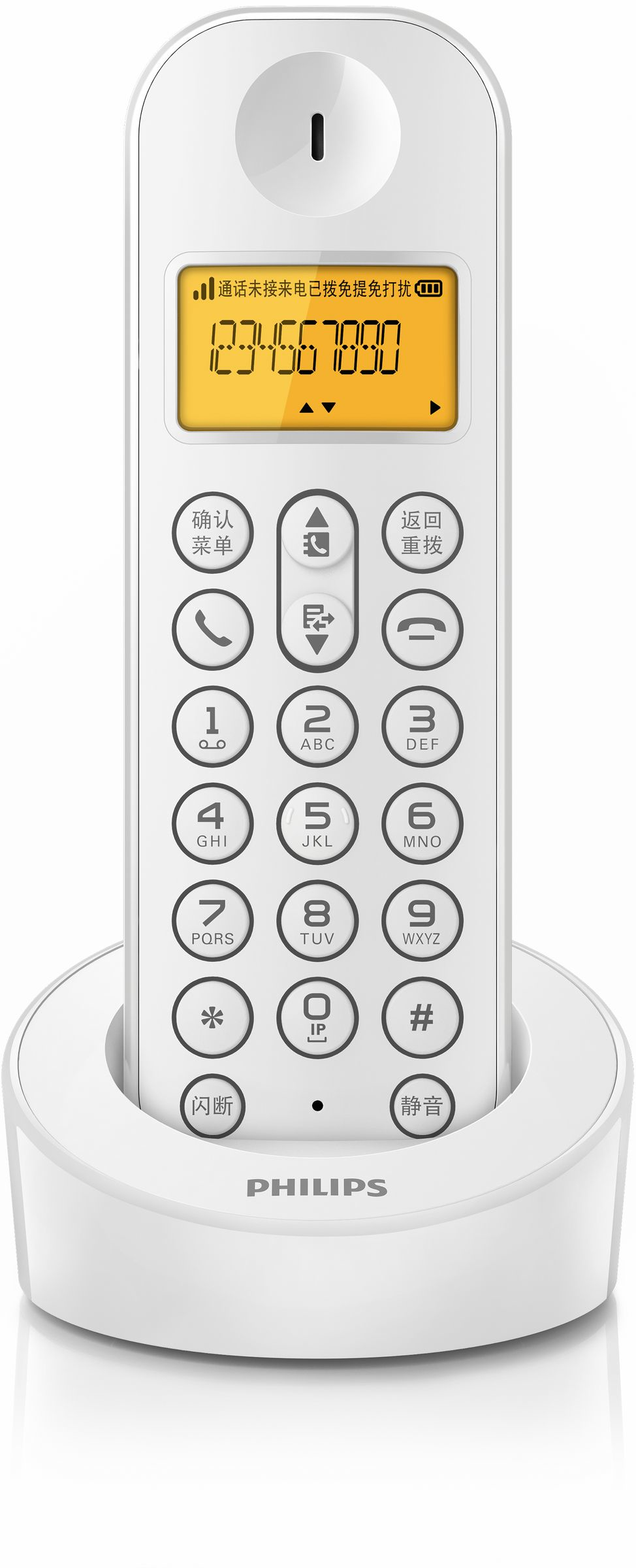 Philips DCTG1201W/93 telephone DECT telephone Caller ID White – image 2