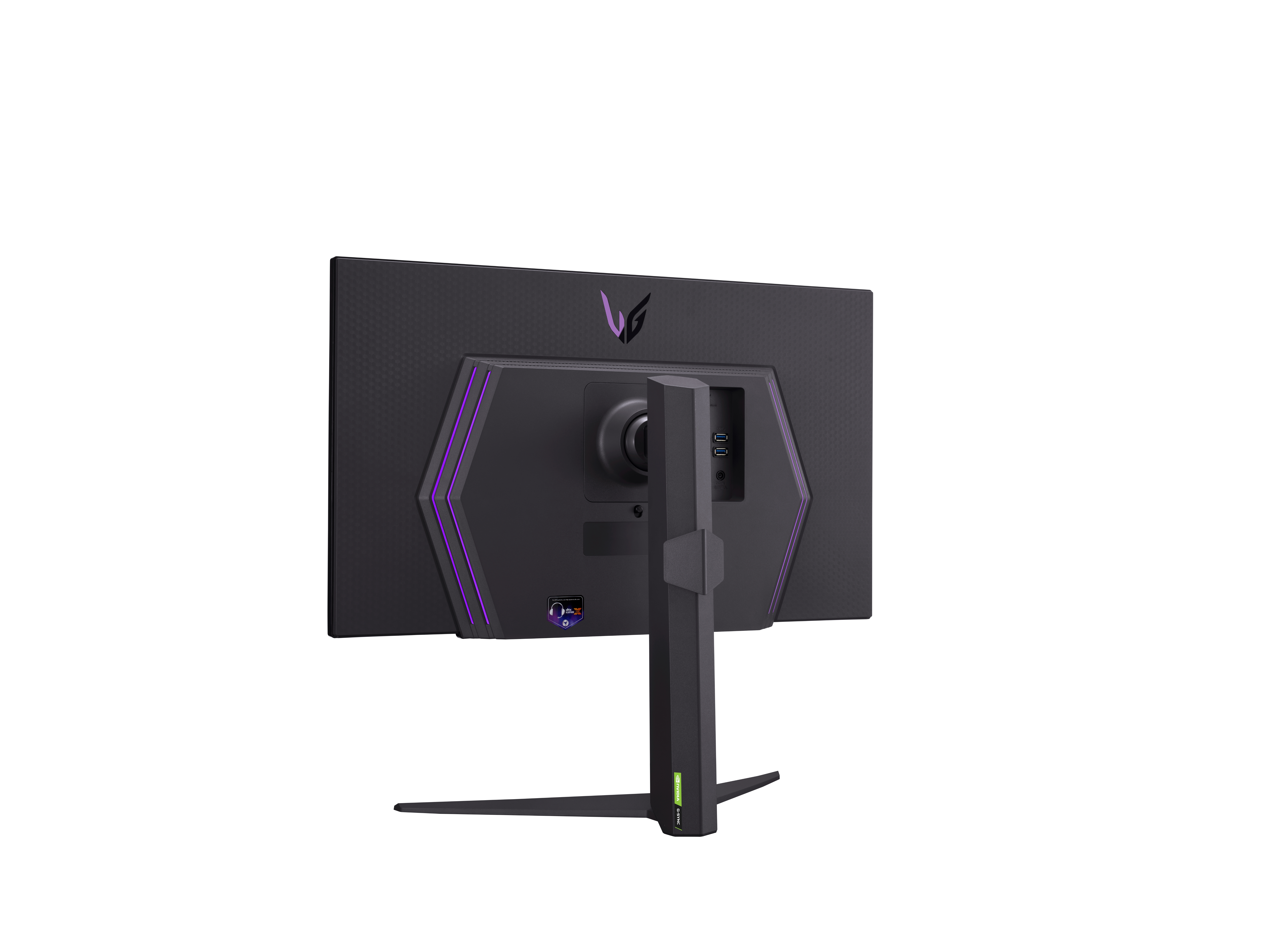 LG 27GR93U-B computer monitor 68.6 cm (27″) 3840 x 2160 pixels 4K Ultra HD LED Black, Grey, Purple image 10