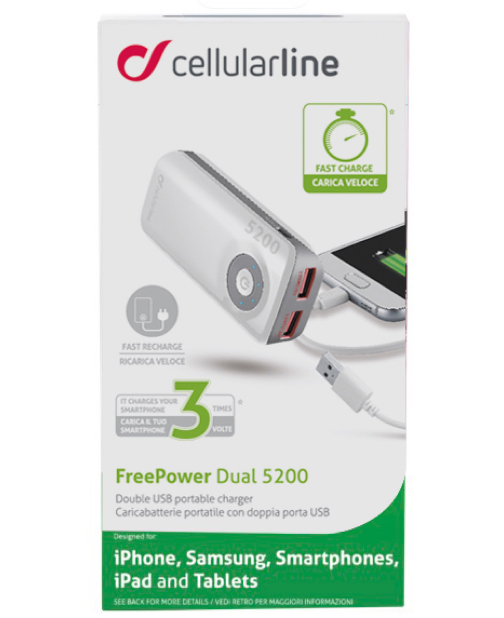 Cellularline Freepower Dual 5200 - Universal – image 3