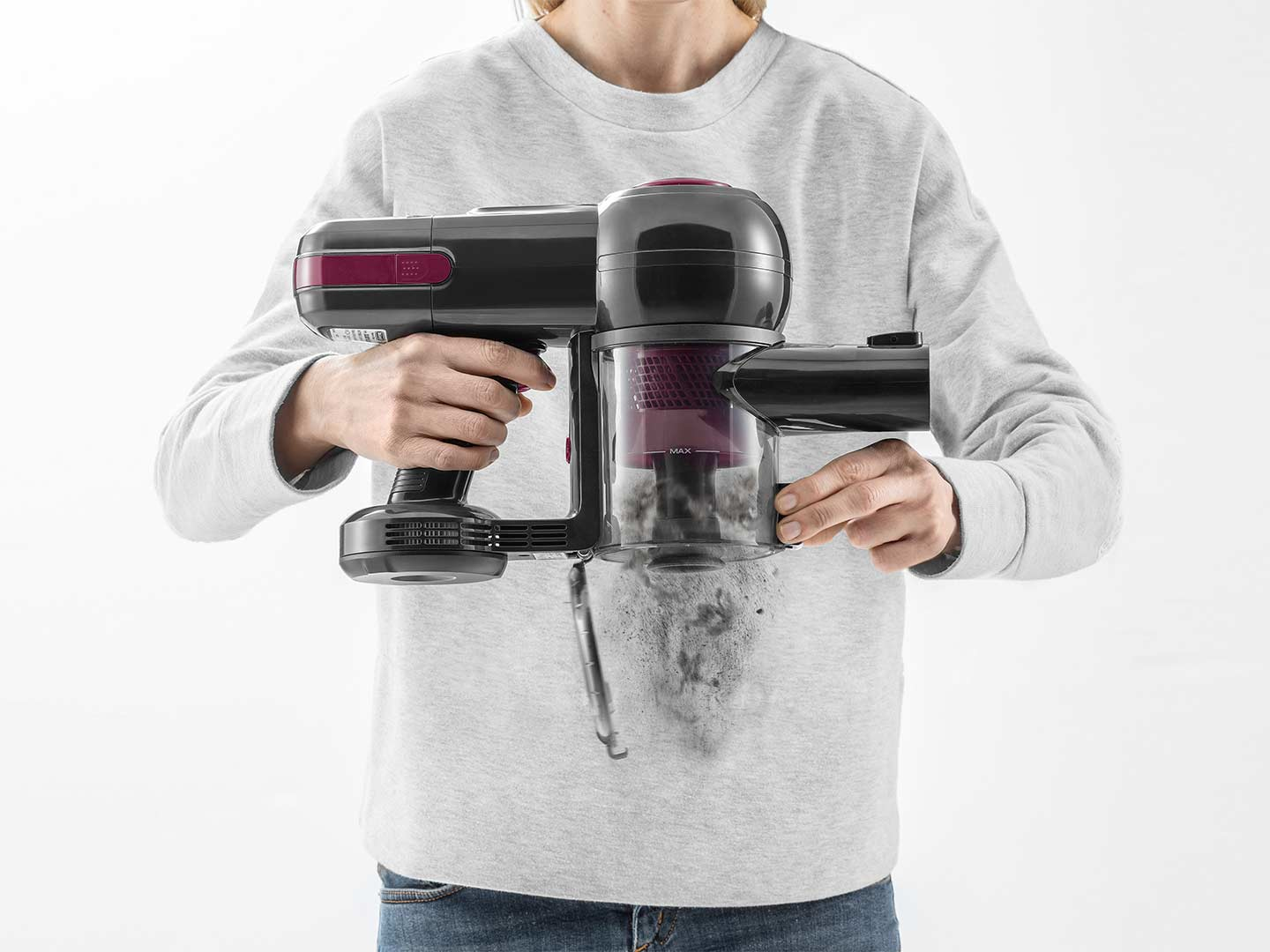 De’Longhi XLM21LE2.GYV stick vacuum/electric broom 2-in-1 stick vacuum Battery Dry EPA Bagless – image 3