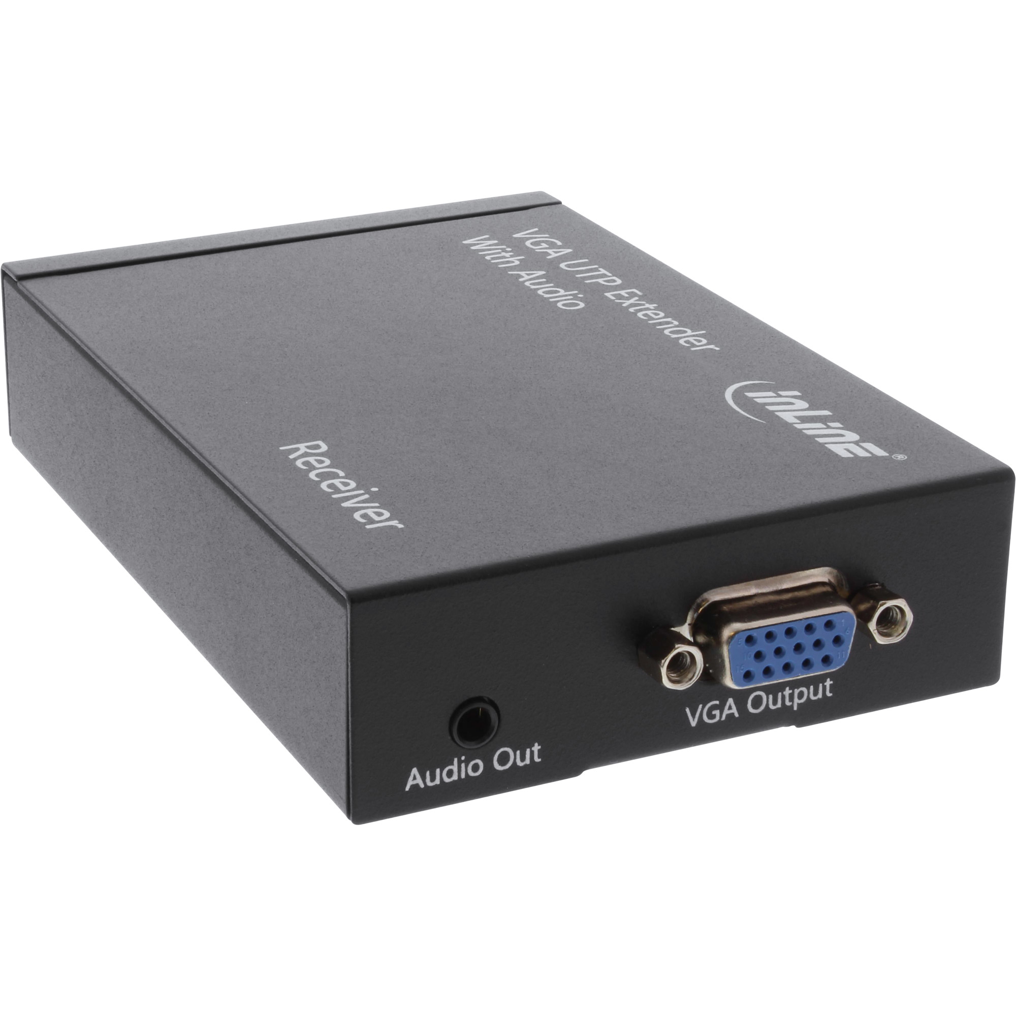 InLine VGA + Audio Extender Receiver max. 300m via UTP / STP network Cable RJ45