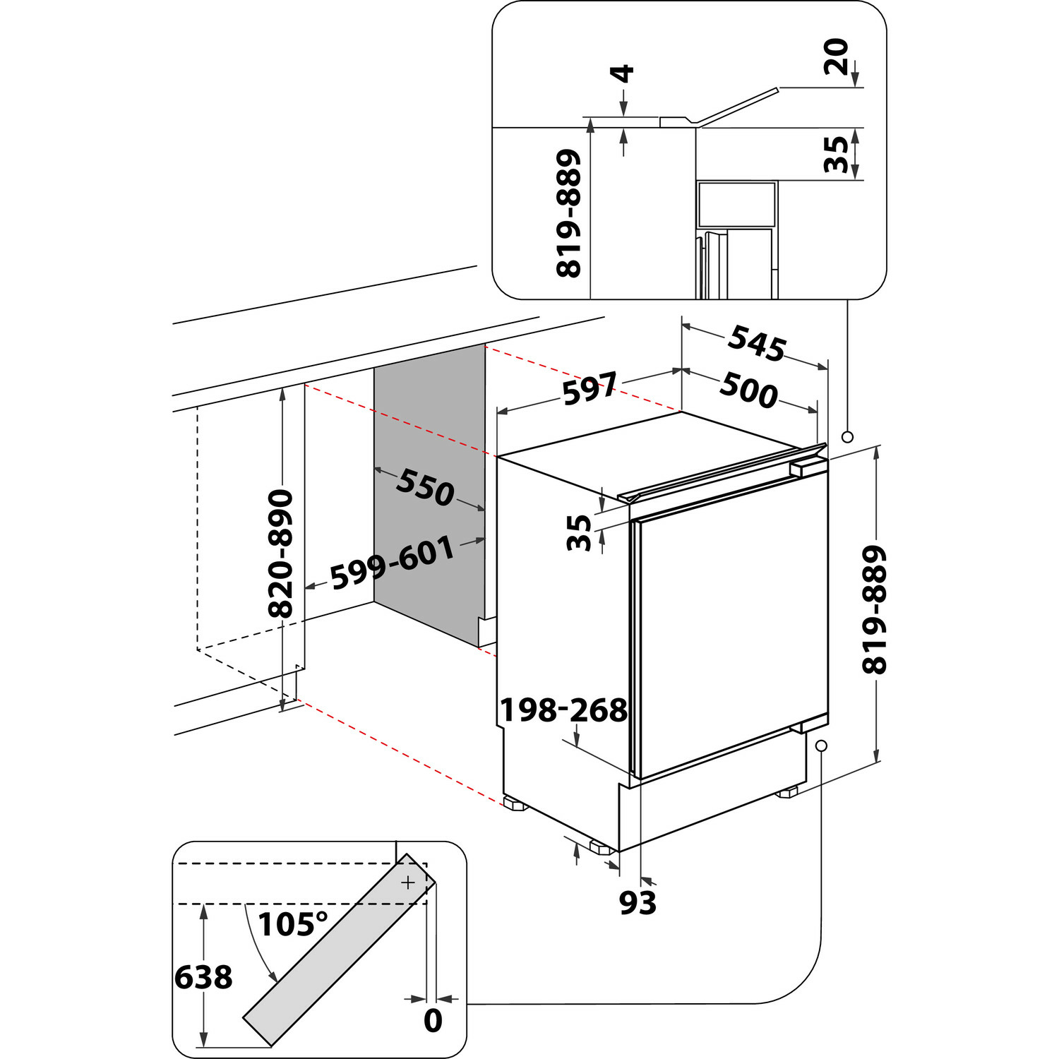 Indesit INBUL011.UK fridge Built-in – image 7