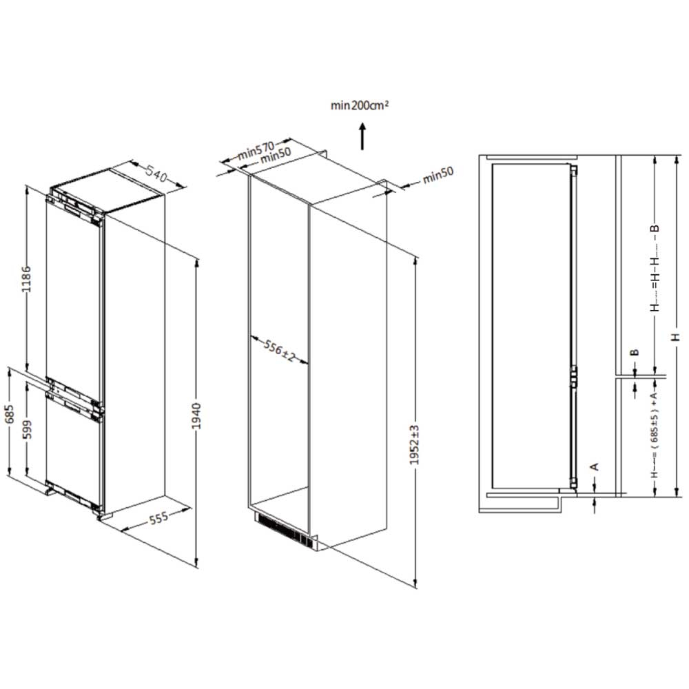 Haier HRF HRF305NFRU Built-in – image 3