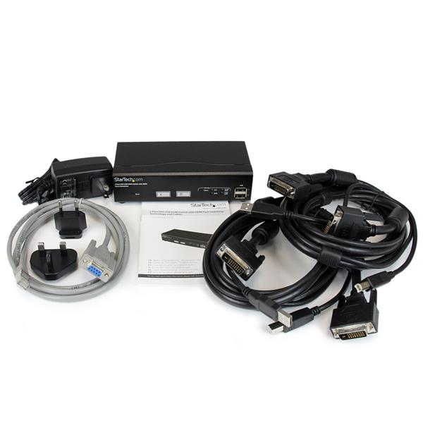 StarTech.com 2 Port USB DVI KVM Switch with DDM Fast Switching Technology and Cables – image 4