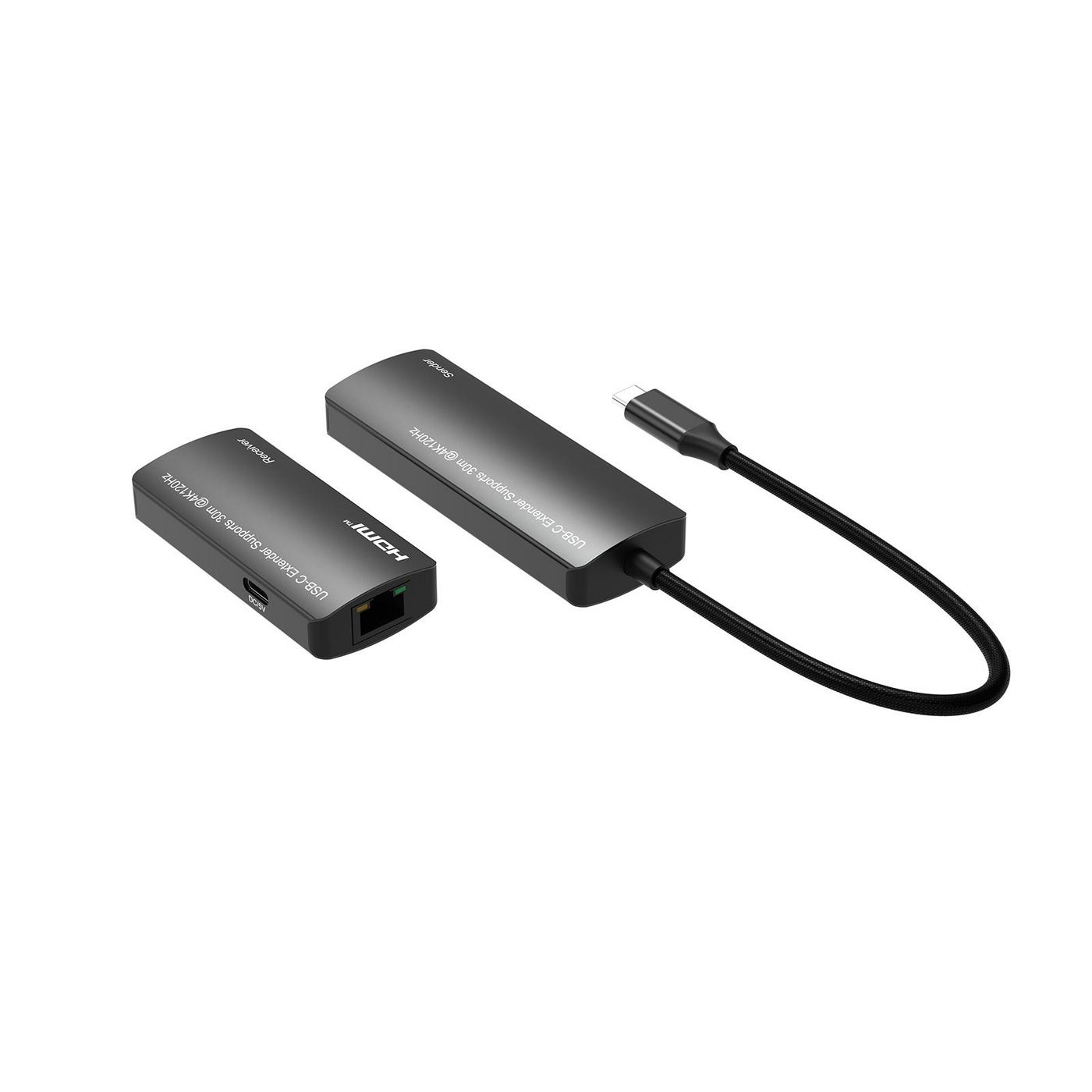 Microconnect MC-USBCHDMIEXT-30M AV extender Silver – image 2
