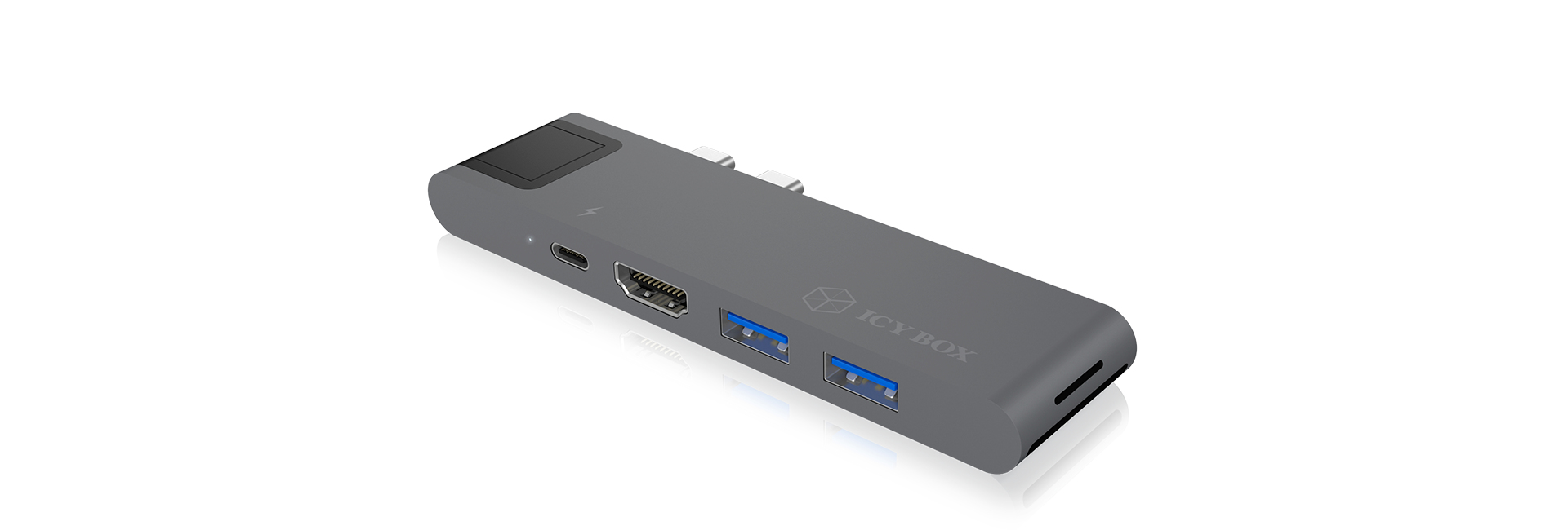ICY BOX IB-DK4039-2C Wired Thunderbolt 3 Anthracite – image 3