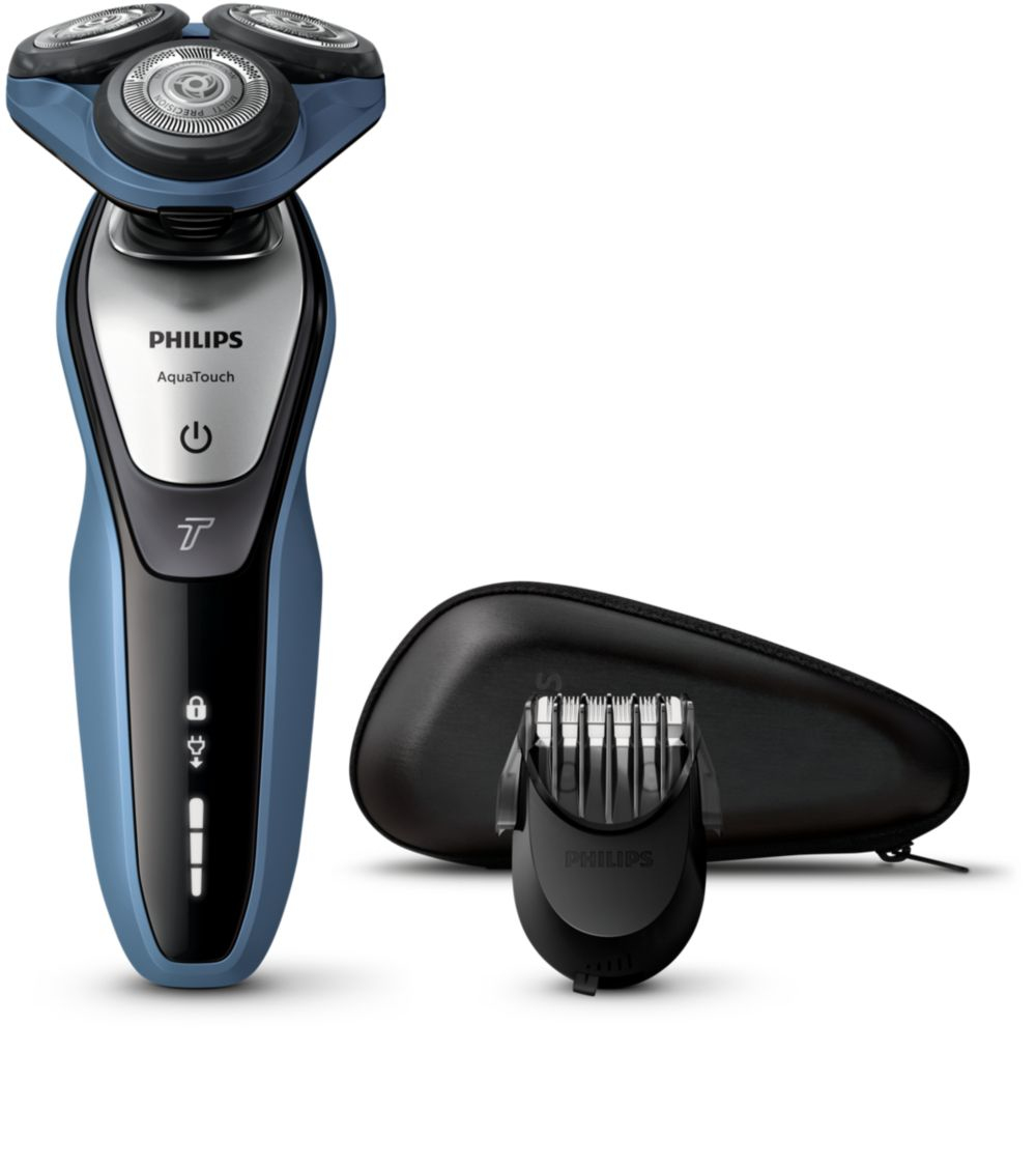 Philips AquaTouch S5620/41 men's shaver Rotation shaver Trimmer Blue, Charcoal