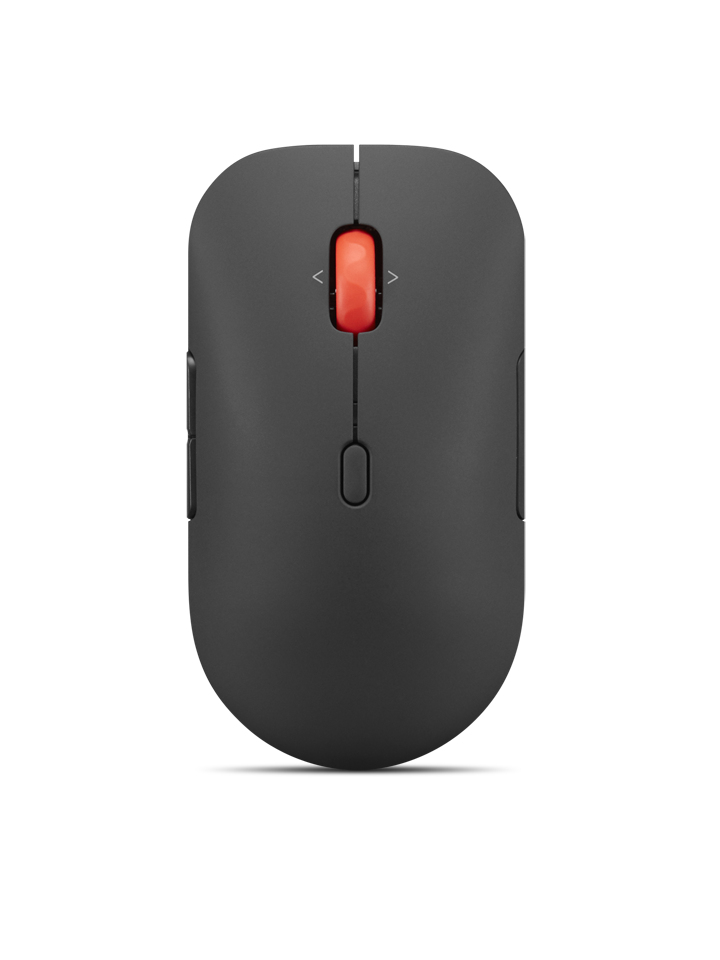Lenovo Pro Plus 6050 - Mouse - multi-mode - optical - 6 buttons - wireless - Bluetooth 5.3, 2.4 GHz - USB wireless receiver - eclipse black - brown box