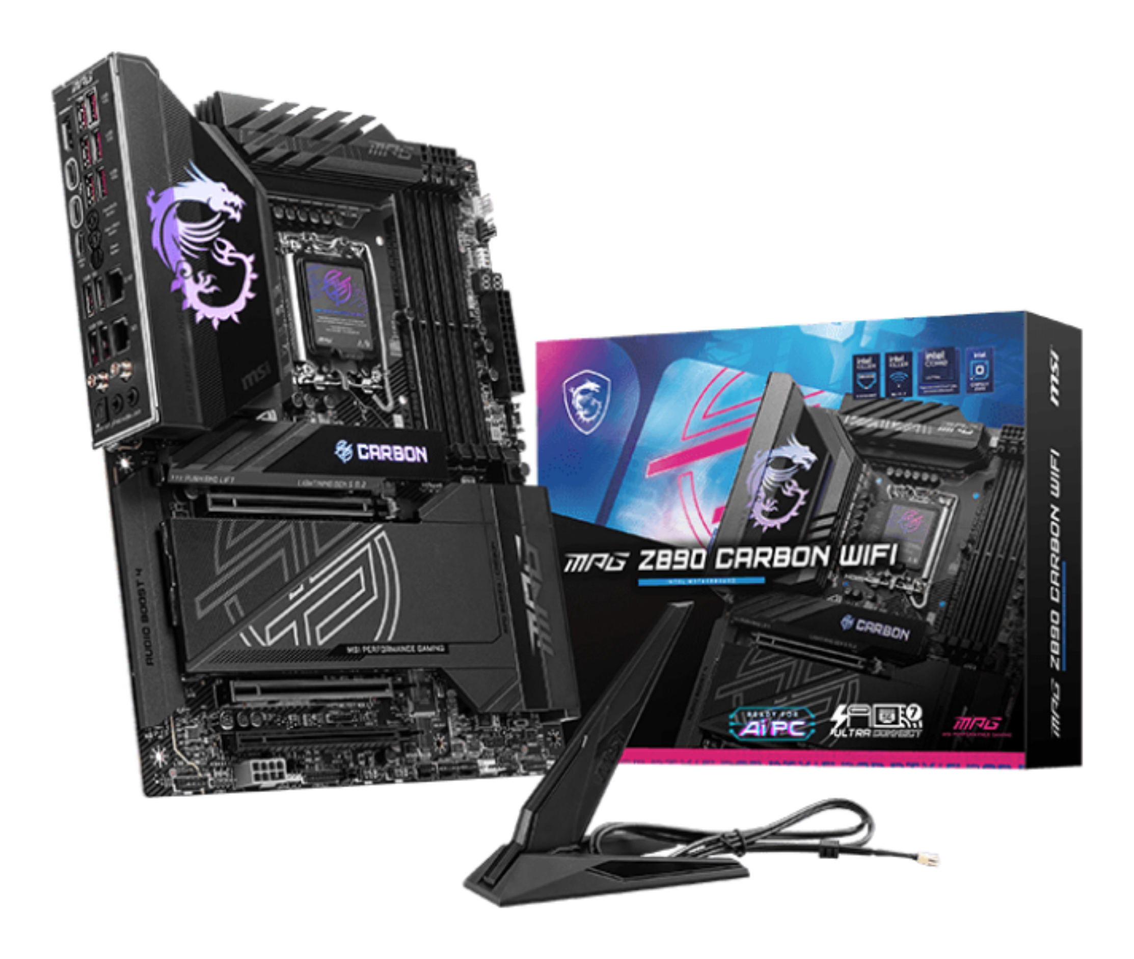 Tarjeta Madre MSI MPG Z890 CARBON WIFI - Socket LGA 1851 - 4x DDR5 - HDMI - ATX - MPG Z890 CARBON WIFI