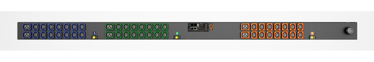 Vertiv MN03E9W1-48MI18-6PS6B0A10-S power distribution unit (PDU) 48 AC outlet(s) 0U Black