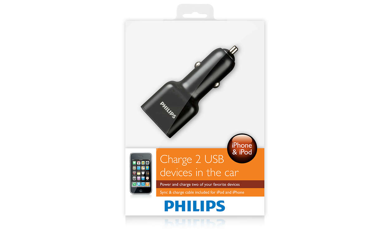 Philips DLM2211/17 mobile device charger MP3, MP4, Smartphone Black Cigar lighter Auto – image 3