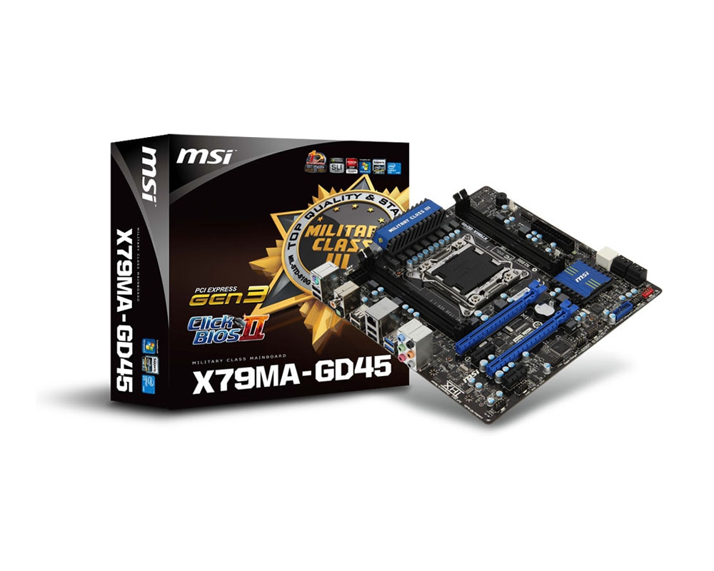 MSI X79MA-GD45 motherboard LGA 2011 (Socket R) micro ATX