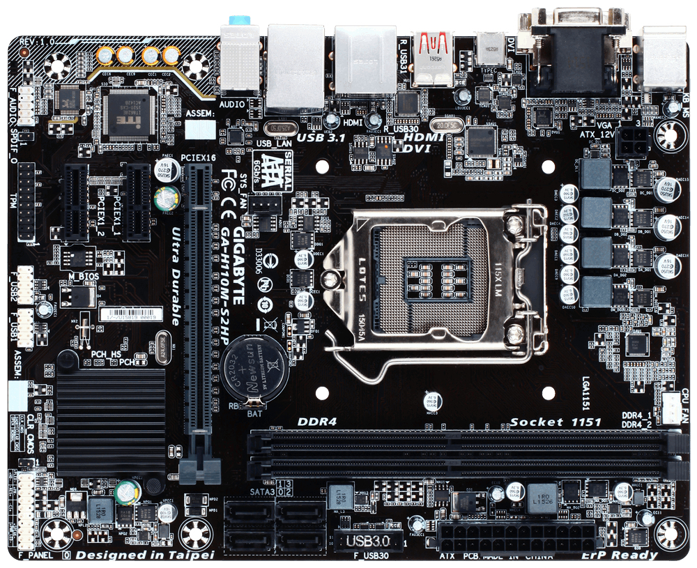 GIGABYTE GA-H110M-S2HP (rev. 1.0) – image 4