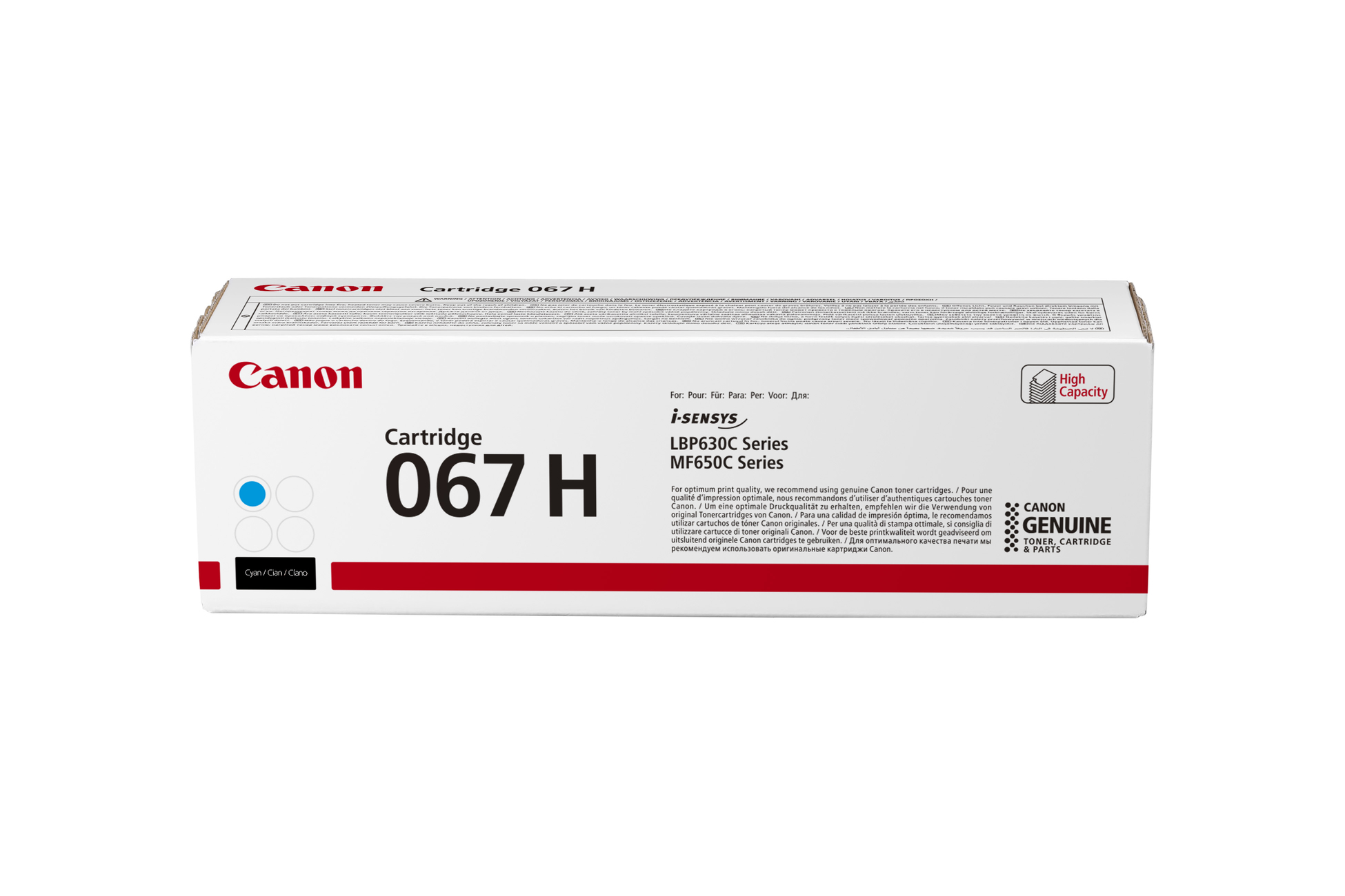 Canon 067H Cyan Toner Kartuşu, 2350 Sayfa Verimli