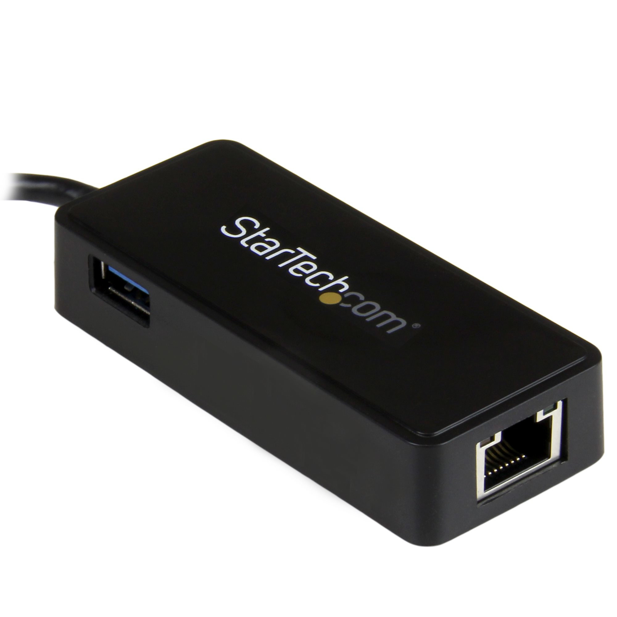 StarTech.com USB-C to Gigabit Network Adapter with Extra USB 3.0 Port - Black – image 3