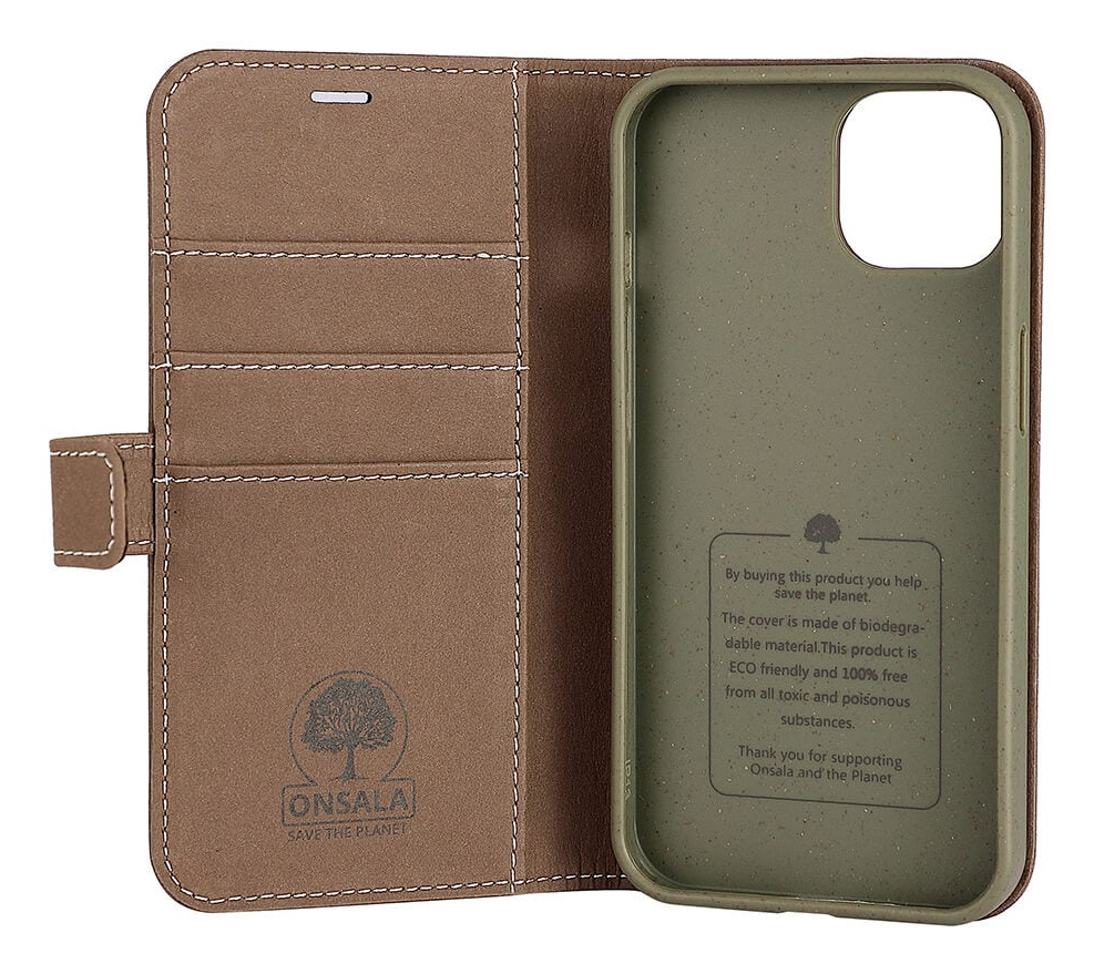 Onsala Wallet Case Brown - iPhone 13 – image 3