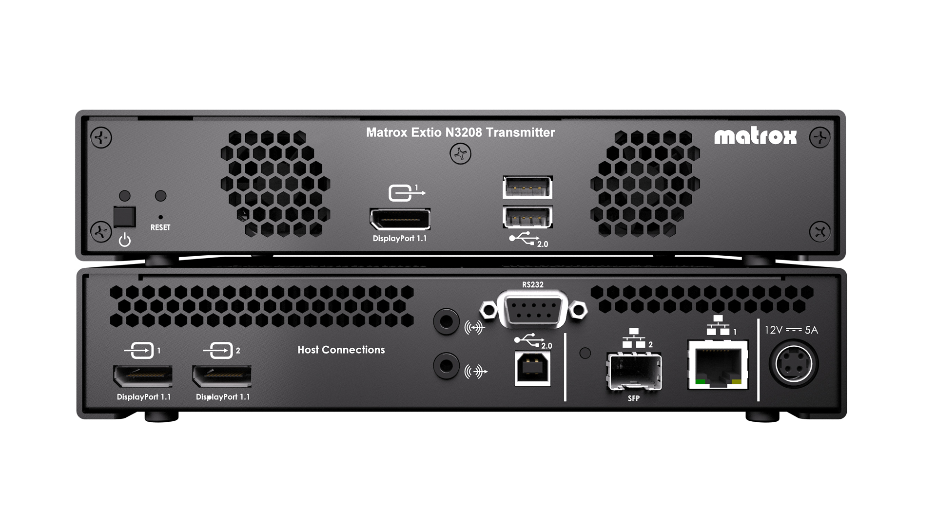 Matrox Extio N3208 KVM-förlängare Transmitter