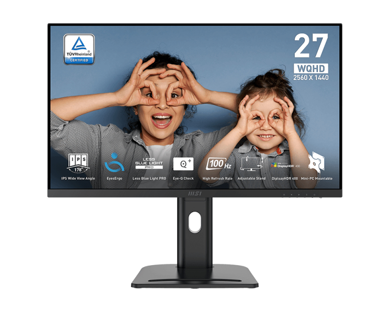 MSI Pro MP273QP E2 Monitor PC 686 cm (27") 2560 x 1440 Pixel Wide Quad HD LCD Nero