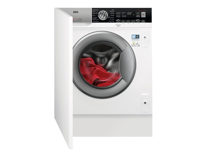 AEG L7WEC842BI washer dryer Built-in Front-load White