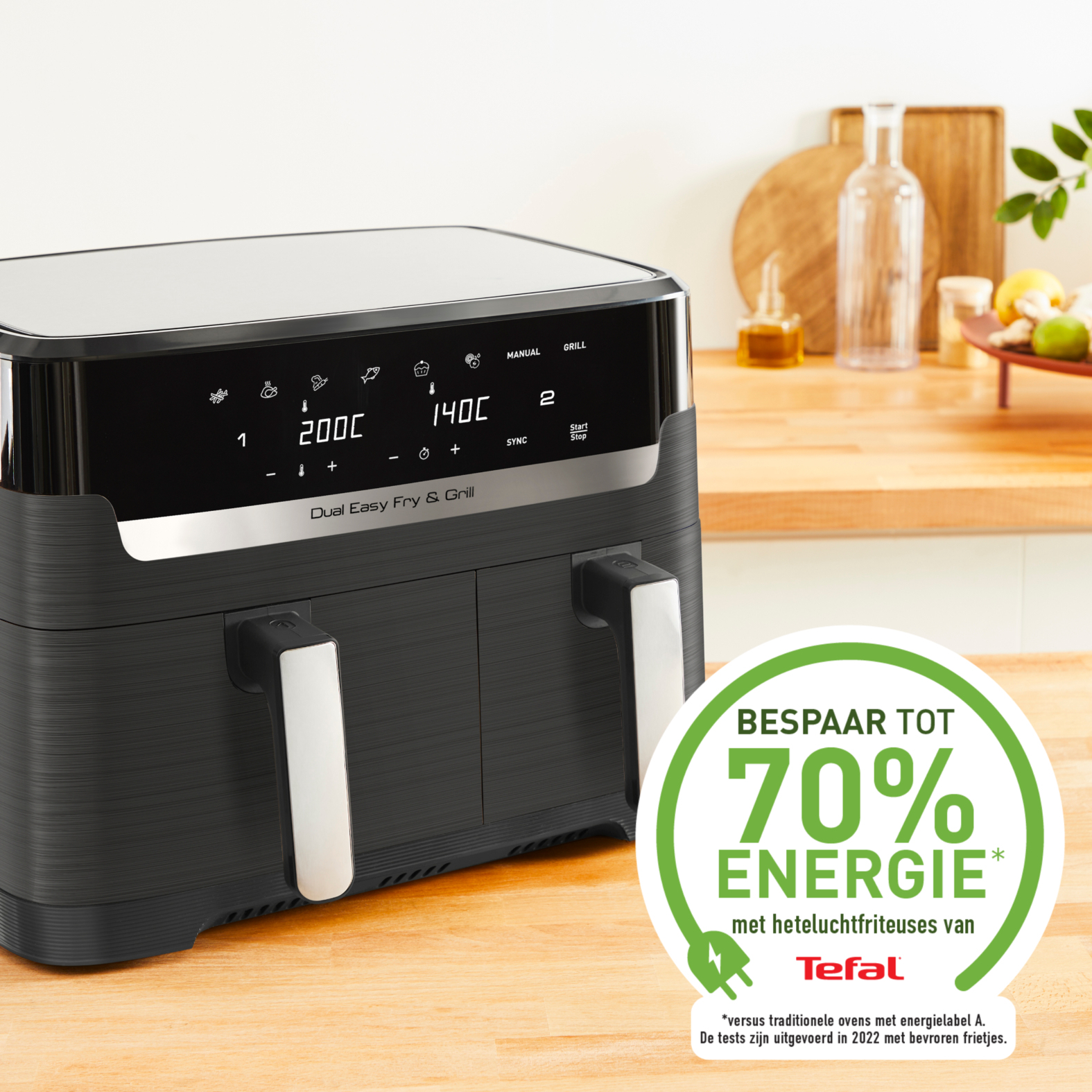 Tefal Dual Easy Fry & Grill EY905B Double – image 8