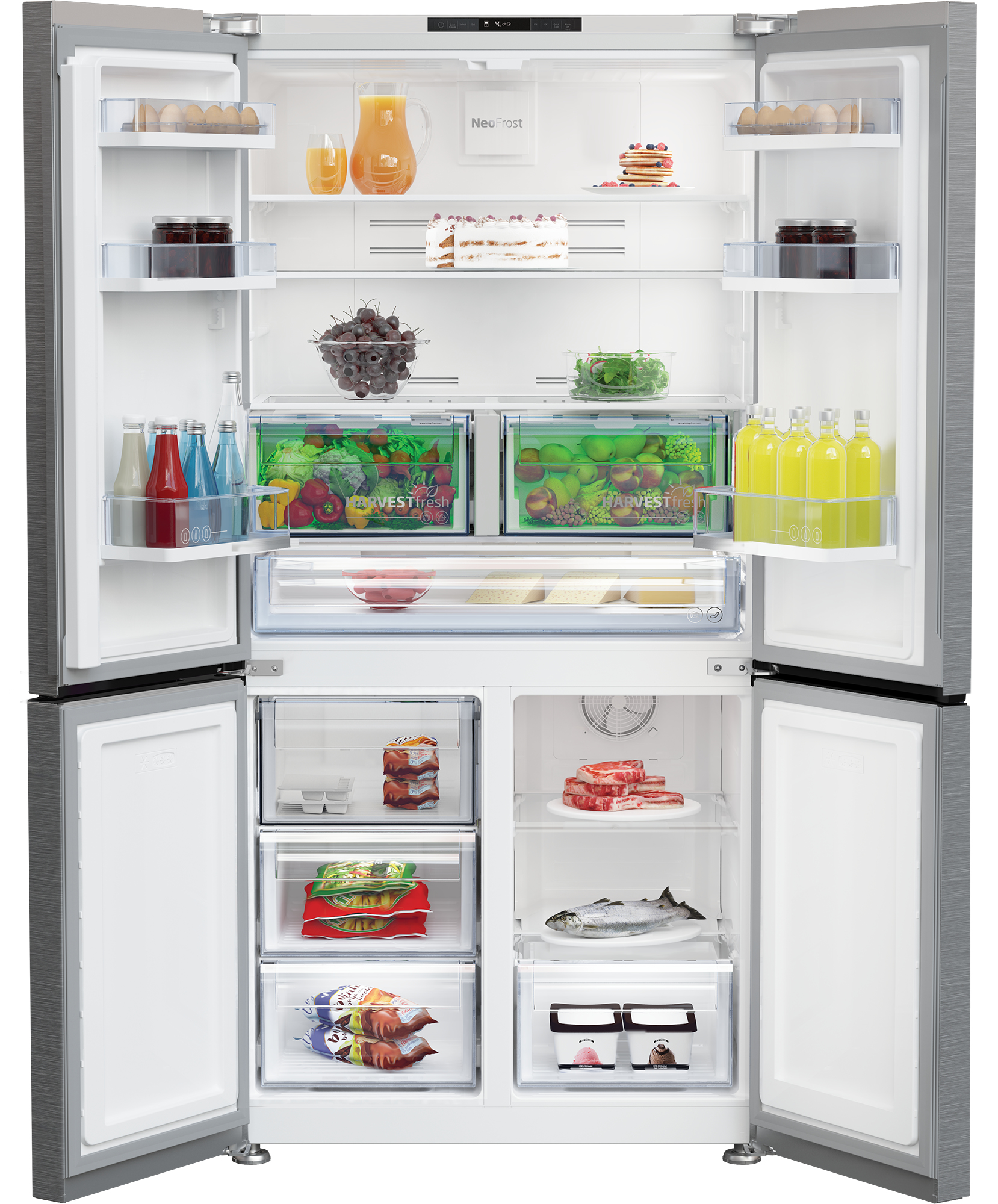 Beko GN446224VPS Freestanding American Style Fridge Freezer with HarvestFreshTM – image 3