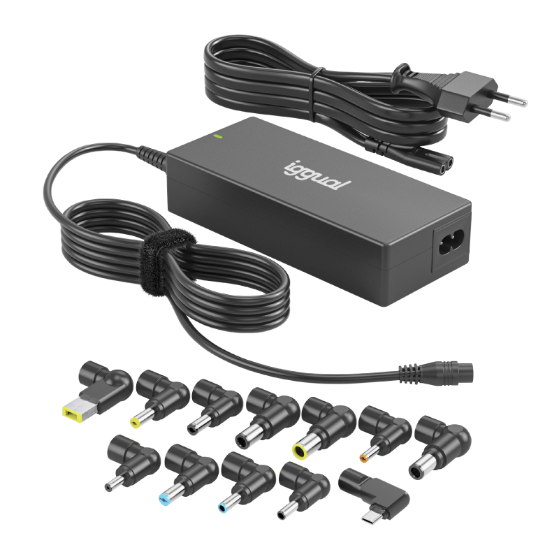 iggual CUA-C-12T-90W power adapter/inverter Indoor Black – image 1