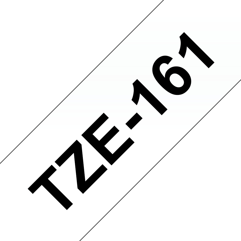 Brother TZe-161 etikett-tejp Svart på transparent