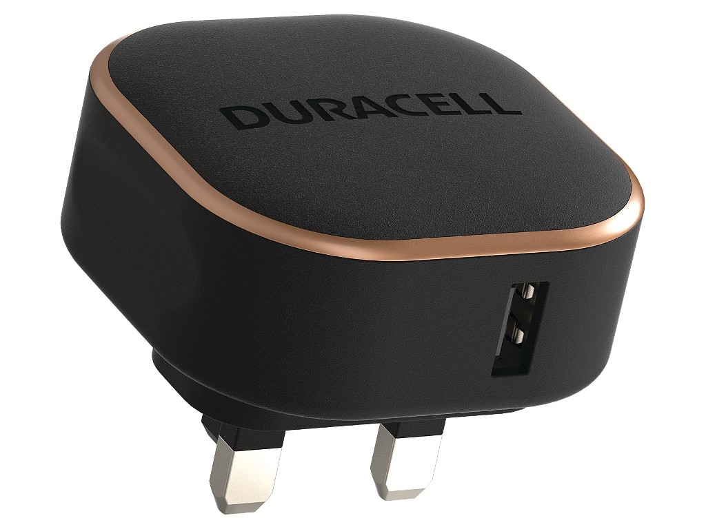 Duracell DRACUSB12-UK mobile device charger Smartphone, Tablet Black AC Indoor – image 1