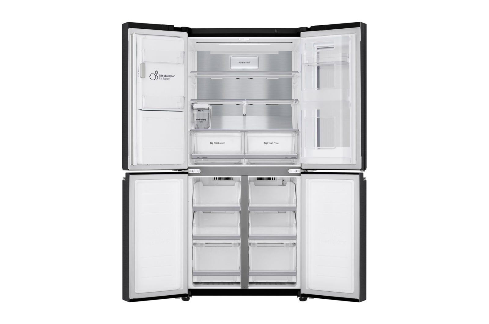 LG GMX844MCBF side-by-side refrigerator Freestanding – image 5
